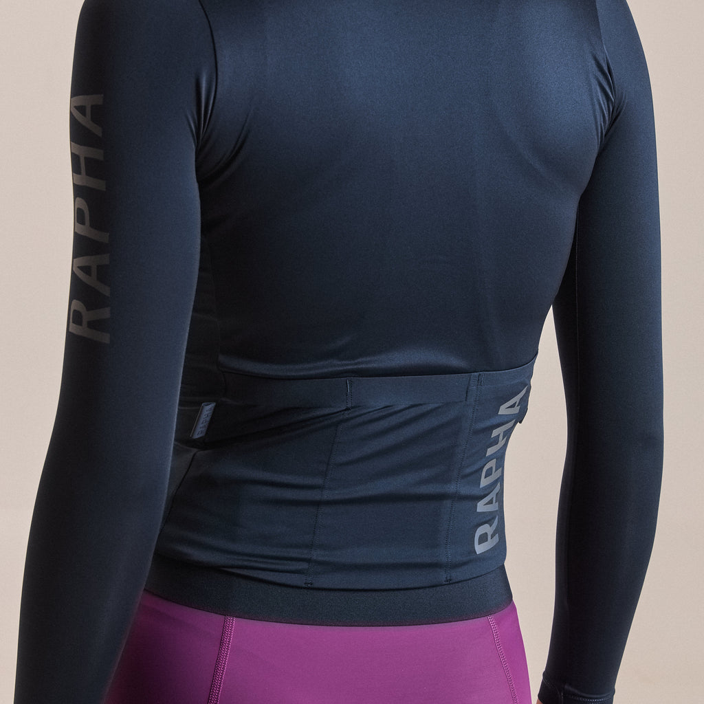 Women's Pro Team LS Lightweight Jersey III - Carbon/Dark Grey