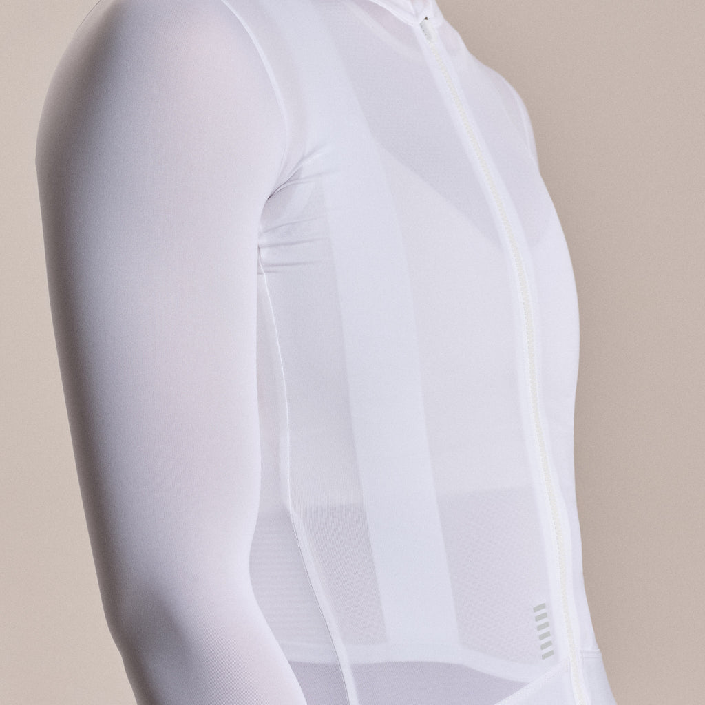 Women's Pro Team LS Lightweight Jersey III - White/Silver