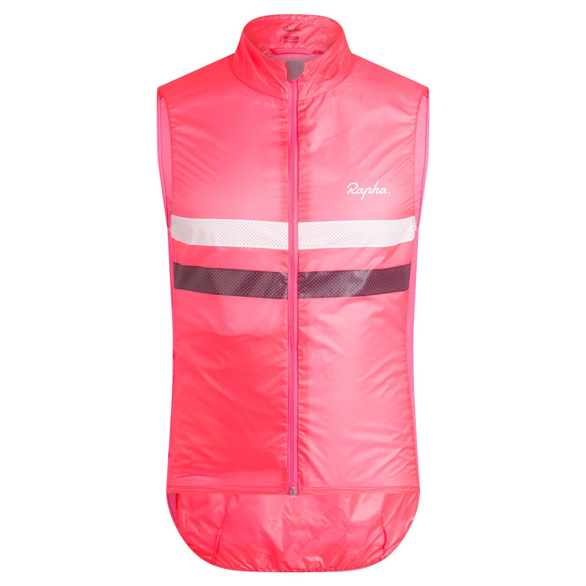 Men's Brevet Gilet - High-Vis Pink/Dark Navy/White