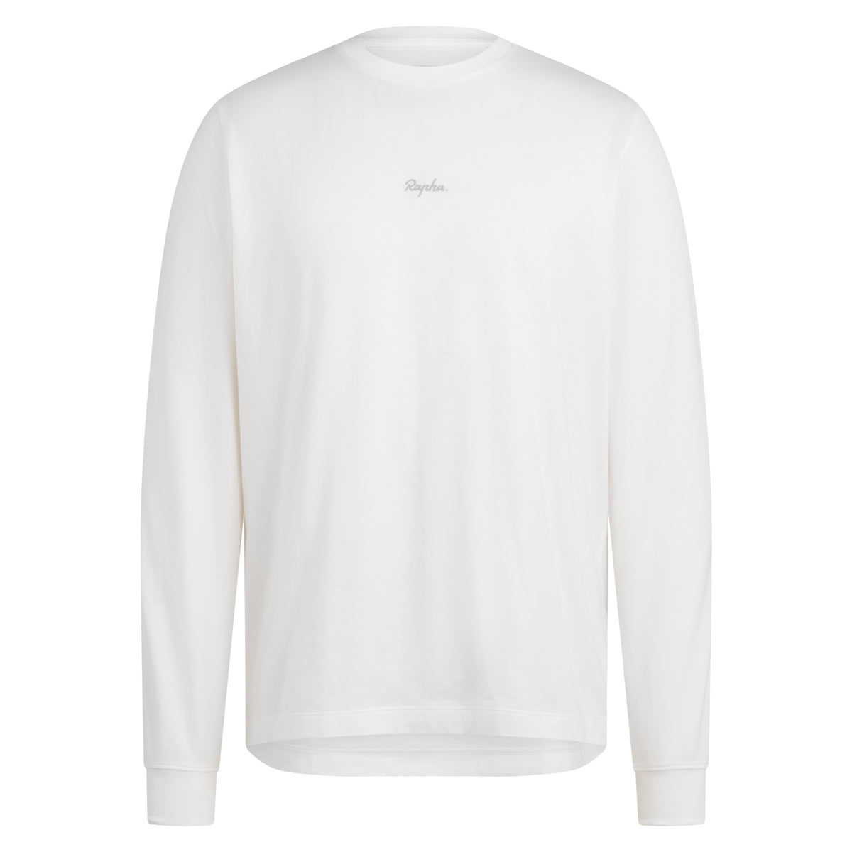 Men's Long Sleeve Cotton T-Shirt - White/Light Grey