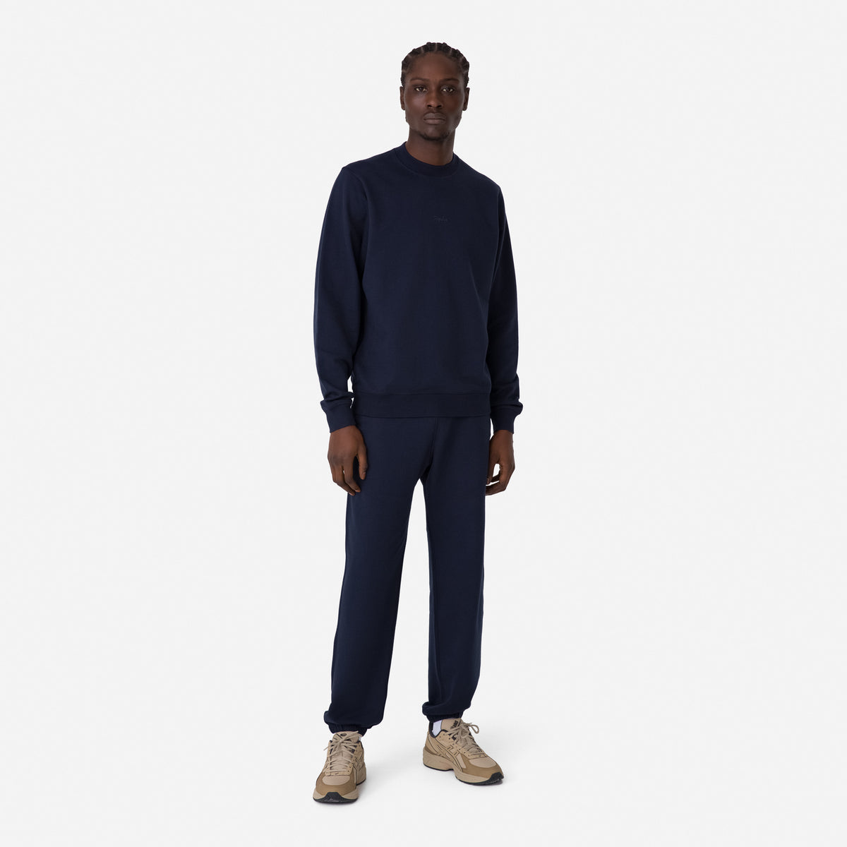 Men's Cotton Sweatshirt - Dark Navy/Navy