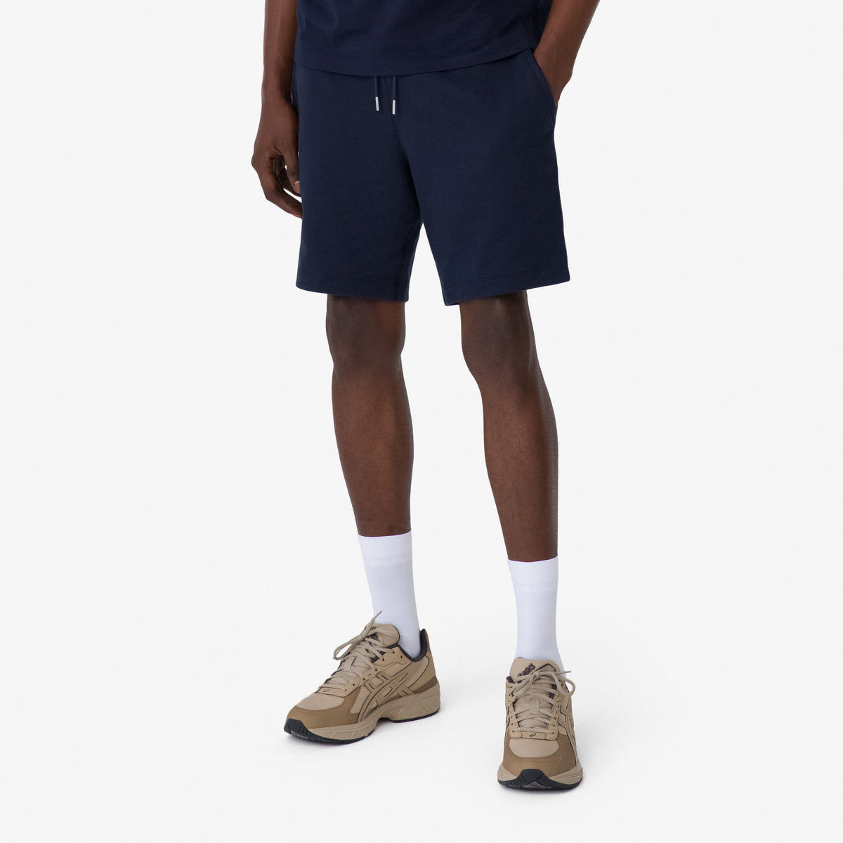 Men's Cotton Sweatshort - Dark Navy/Navy