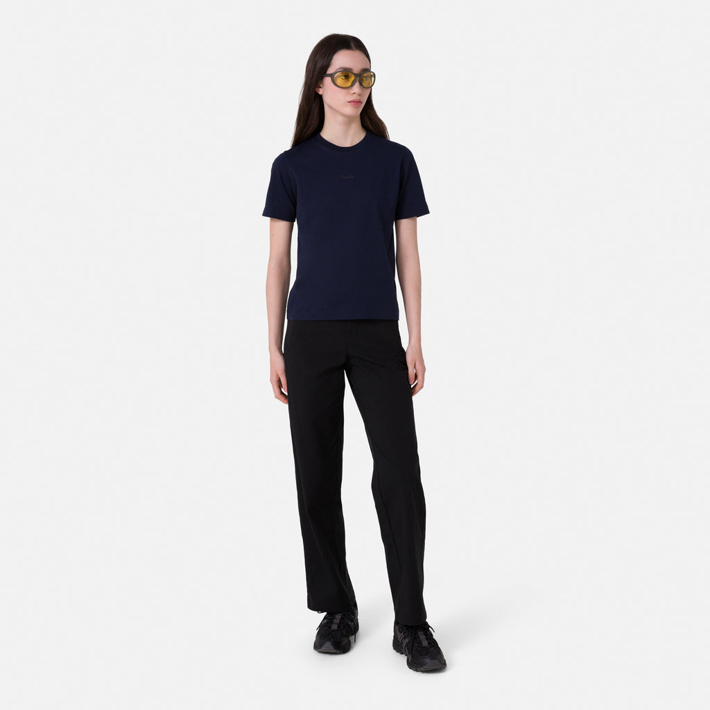 Women's Cotton T-Shirt - Dark Navy/Black