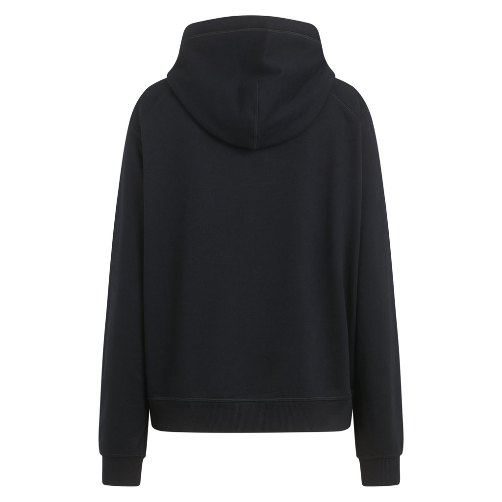 Women's Cotton Hoodie - Black/White