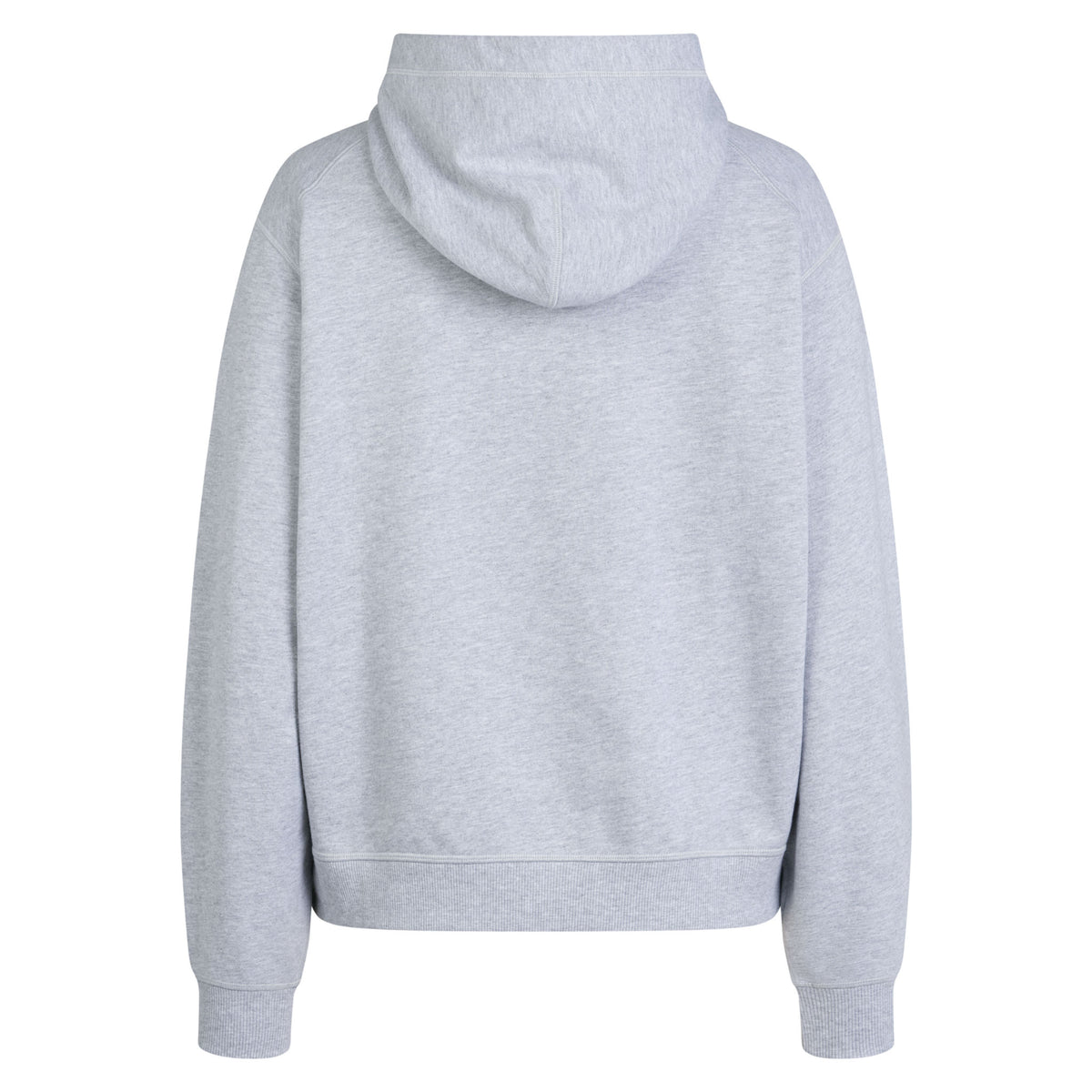 Women's Cotton Hoodie - Light Grey/Black