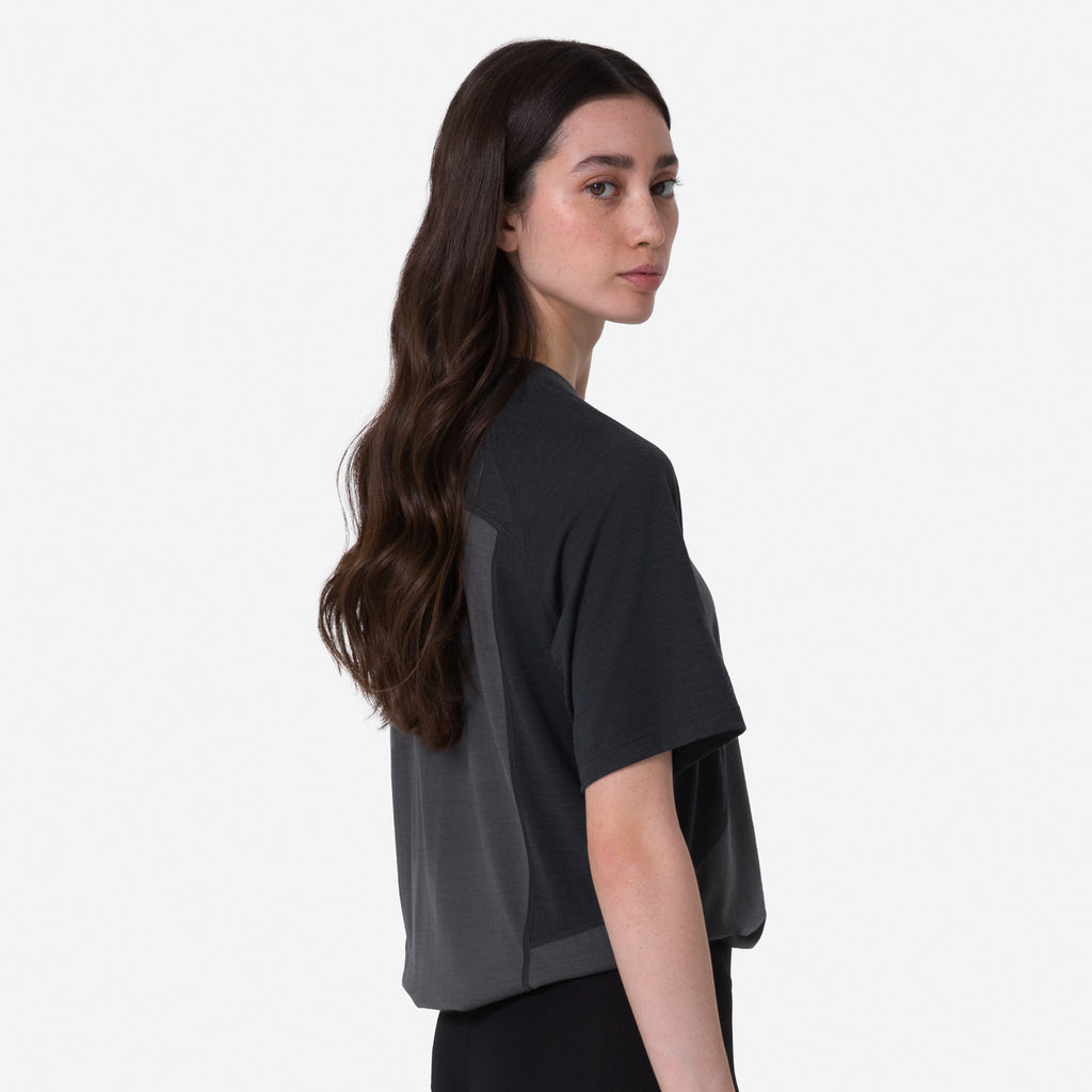 Women's Explore Merino T-Shirt - Asphalt / Vulcan