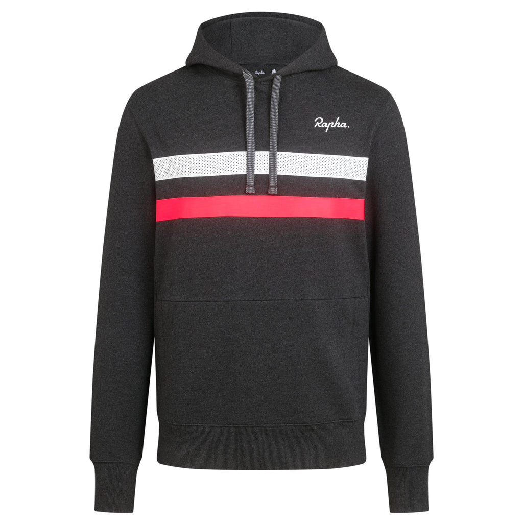 Men's Brevet Hoodie - Grey/White/High-Vis Pink