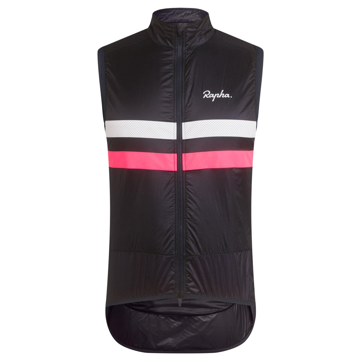 Men's Brevet Insulated Gilet - Dark Navy/High-Vis Pink/White
