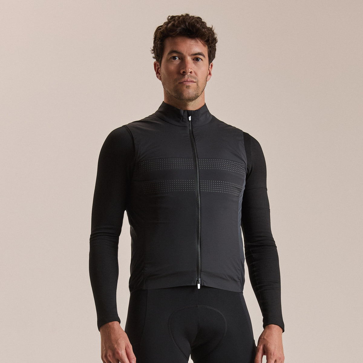 Men's Brevet Lightweight Insulated Gilet - Black/Black