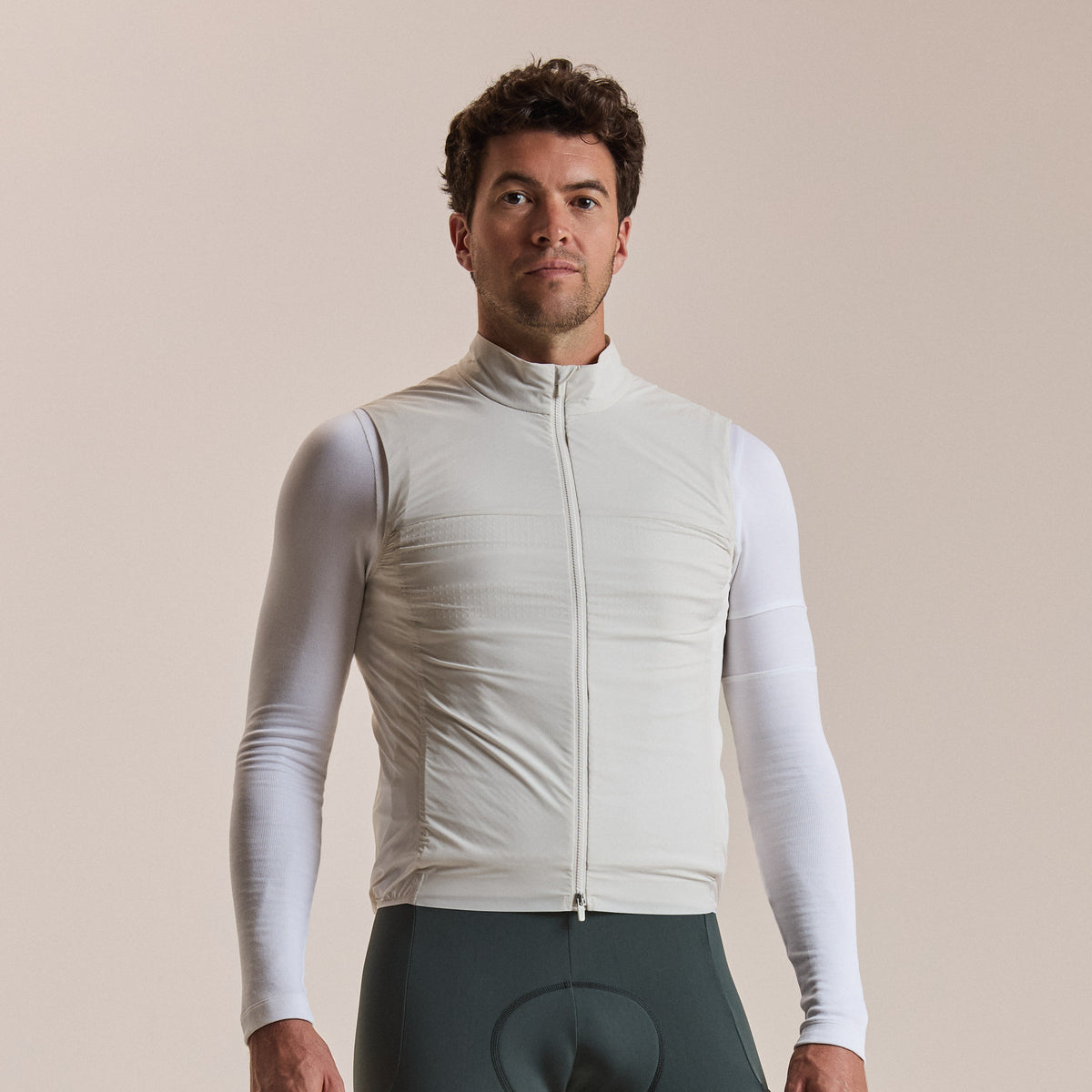 Men's Brevet Lightweight Insulated Gilet - Frost/White