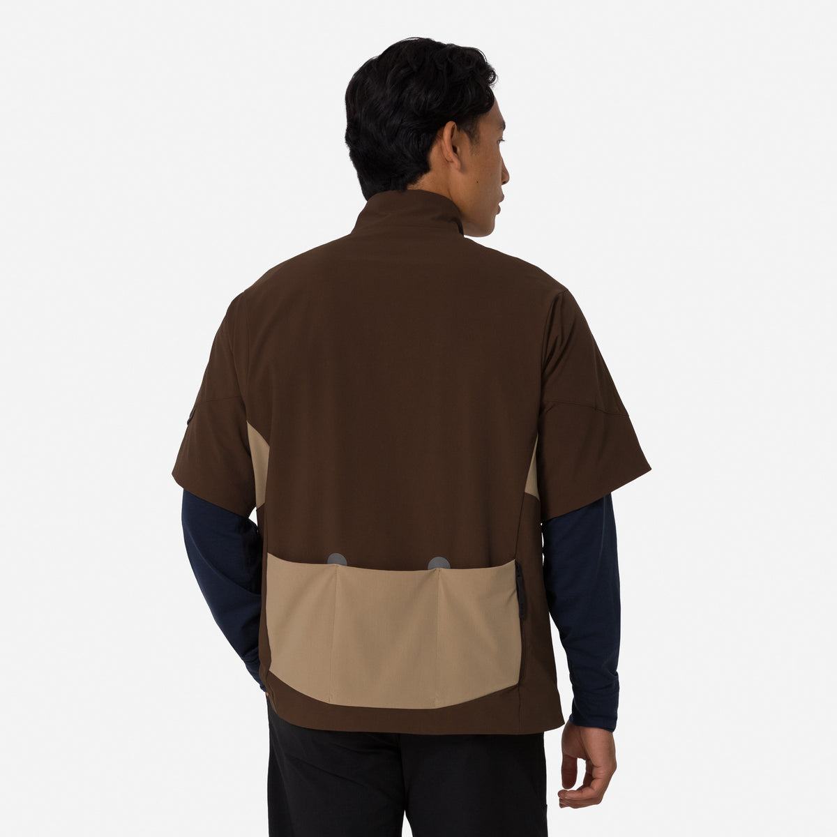 Men's Insulated Short Sleeve Jersey - Brown/Brown Tint