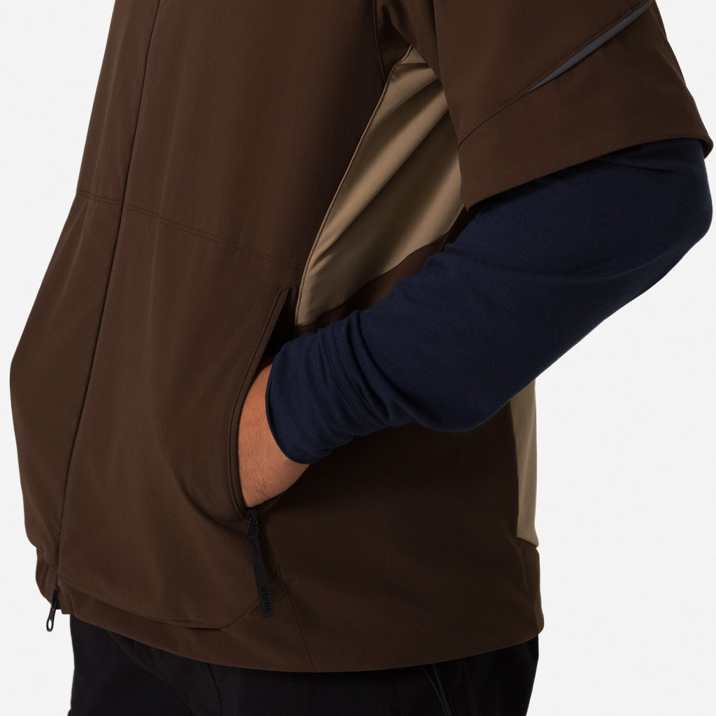 Men's Insulated Short Sleeve Jersey - Brown/Brown Tint