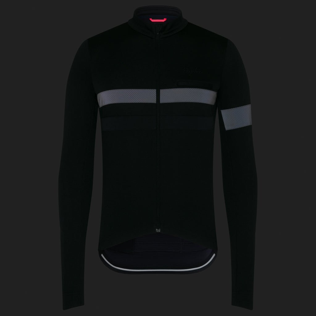 Men's Brevet Long Sleeve Jersey - Black