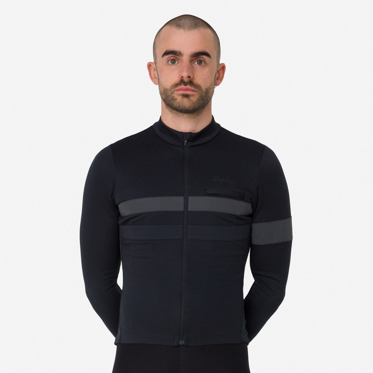 Men's Brevet Long Sleeve Jersey - Black