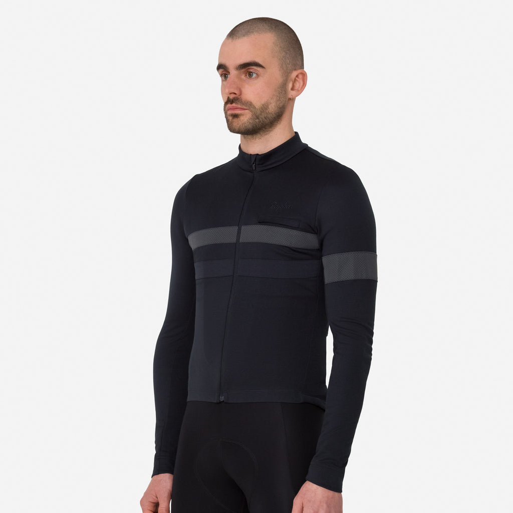 Men's Brevet Long Sleeve Jersey - Black