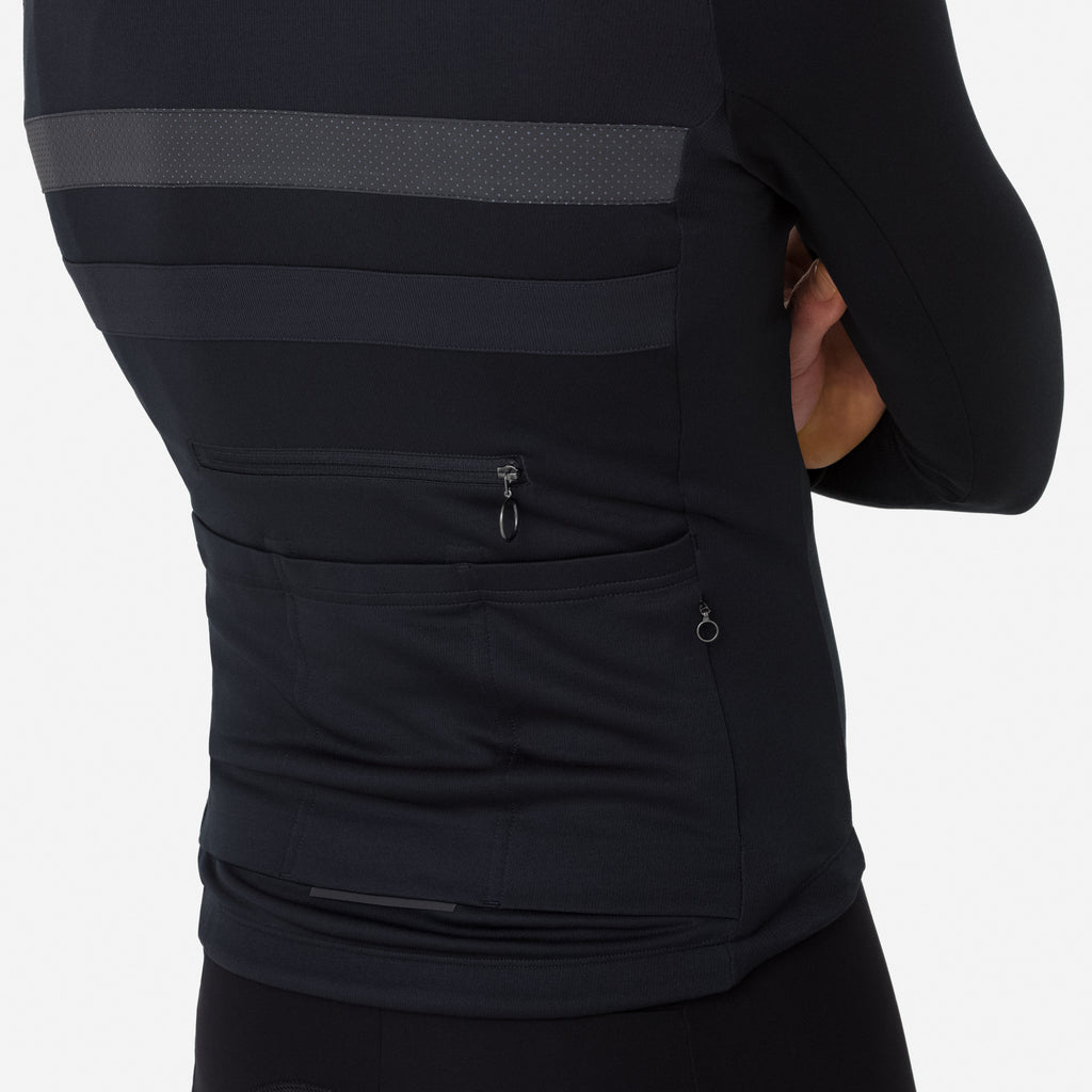 Men's Brevet Long Sleeve Jersey - Black