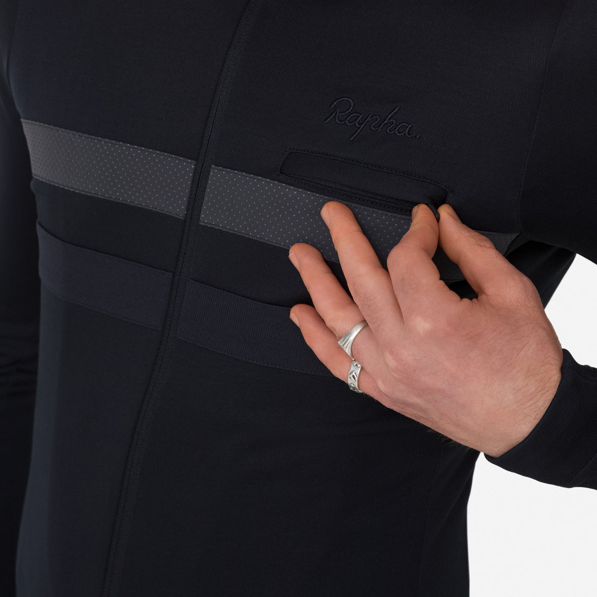 Men's Brevet Long Sleeve Jersey - Black