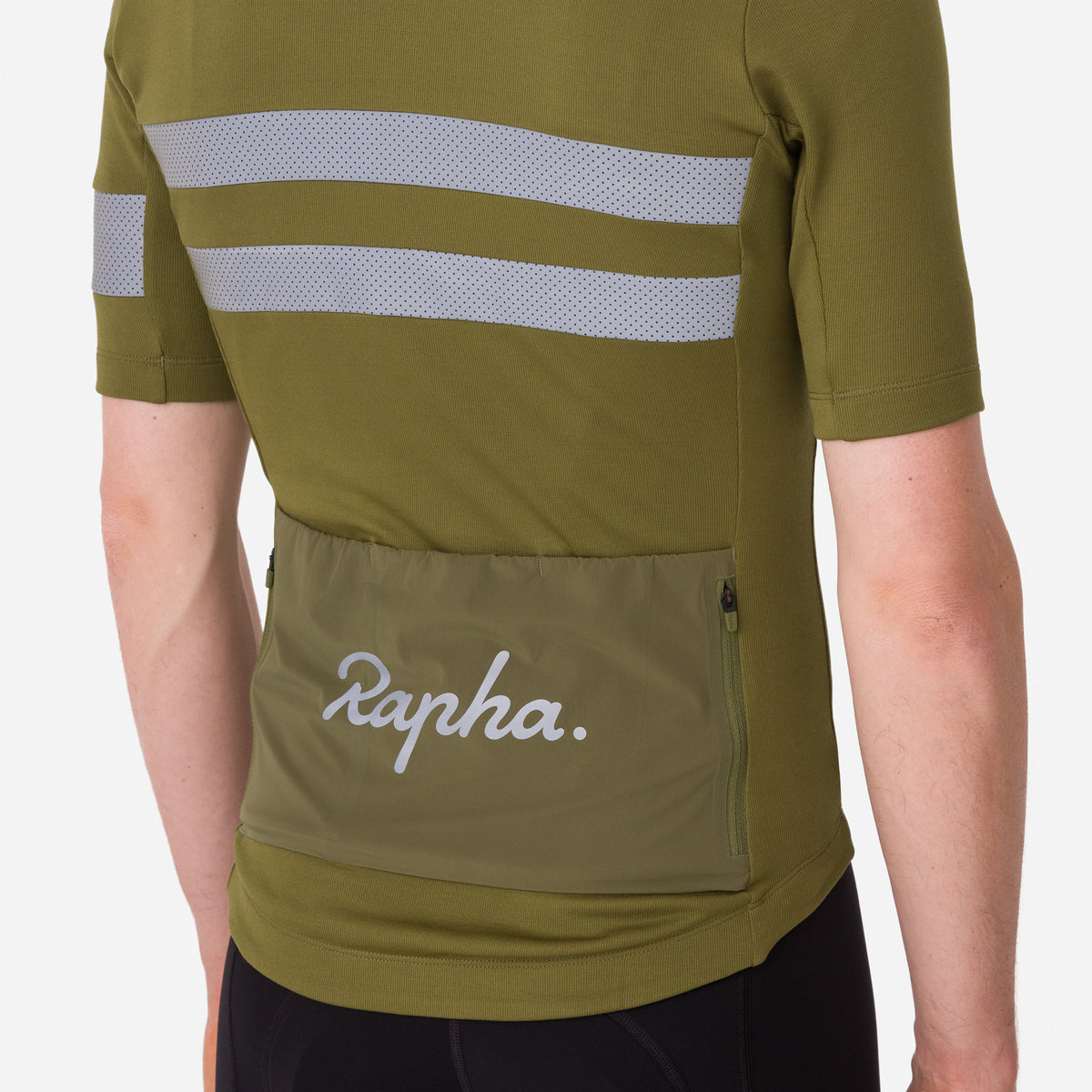 Men's Brevet Jersey - Dark Khaki/Silver