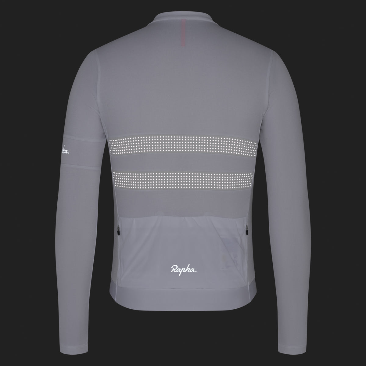 Men's Brevet Long Sleeve Merino Jersey III - White/Silver