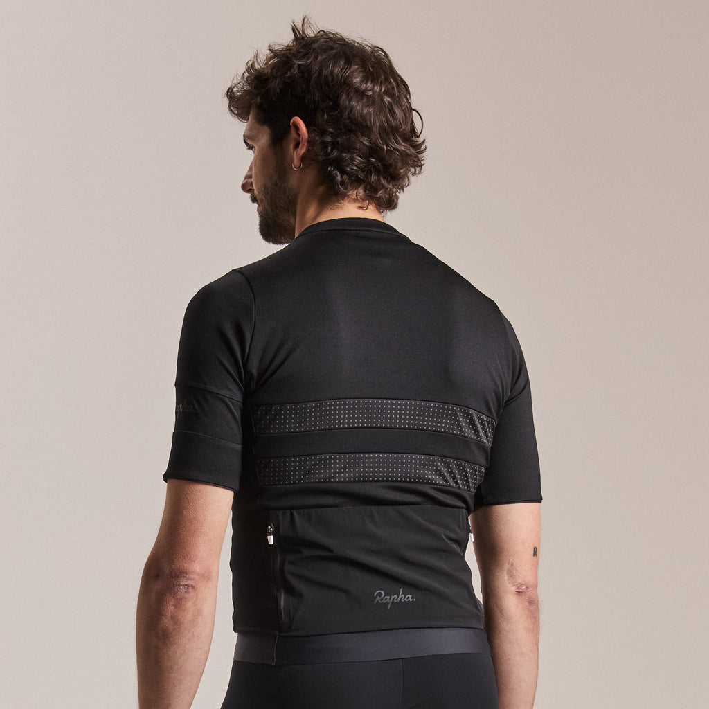 Men's Brevet Merino Jersey III - Black/Black