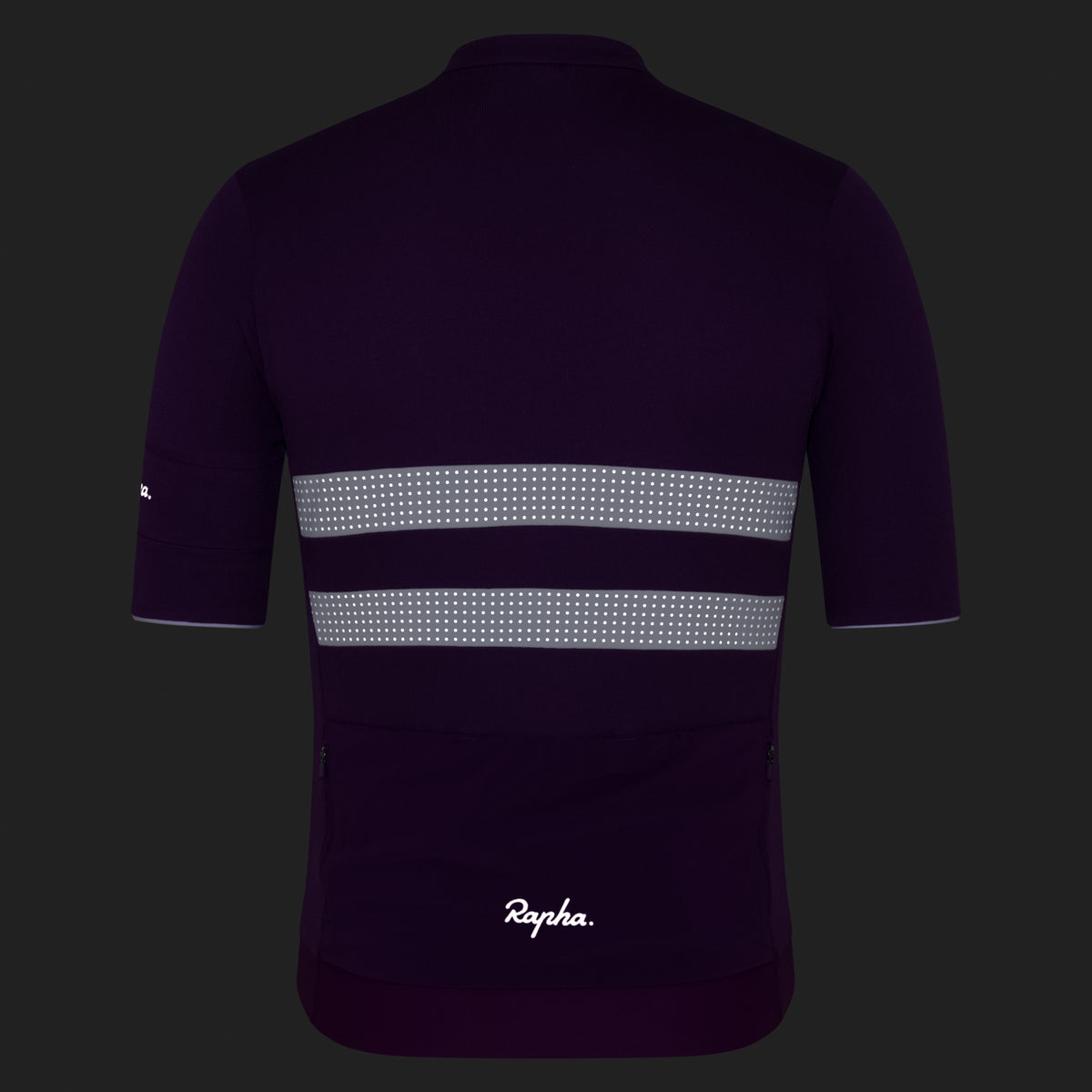 Men's Brevet Merino Jersey III - Blackberry/White