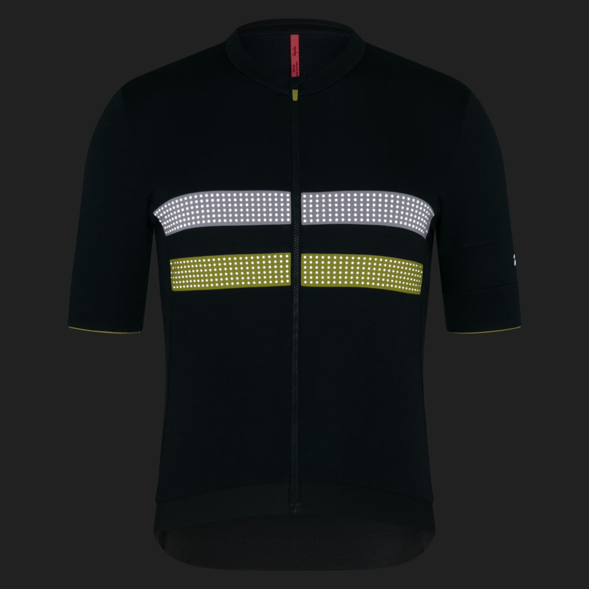Men's Brevet Merino Jersey III - Dark Forest/Chartreuse