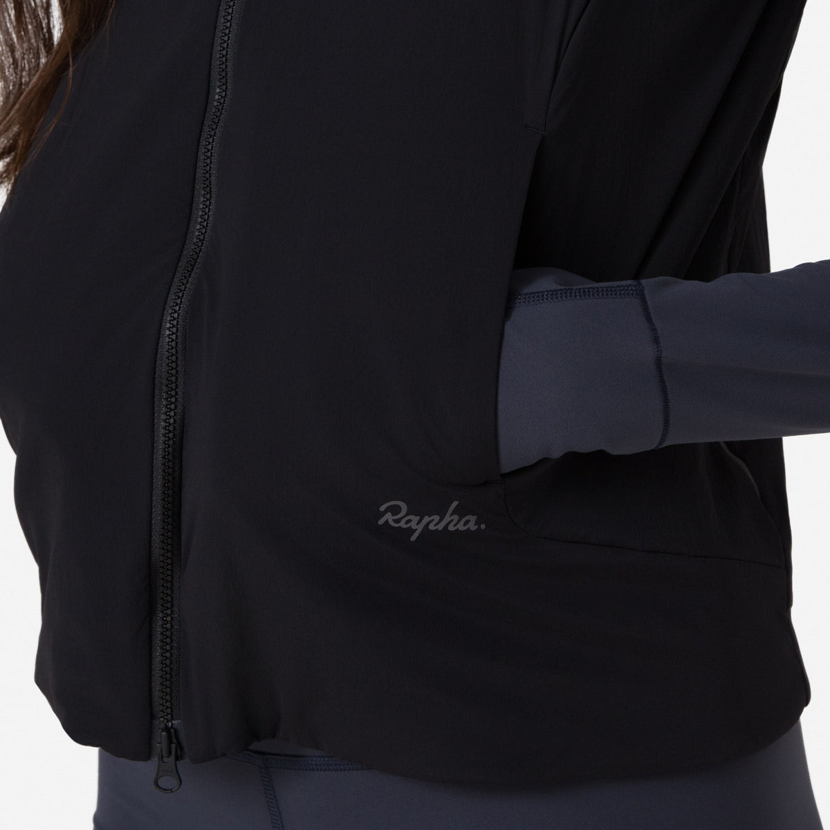 Women's Insulated Vest - Black / Grey