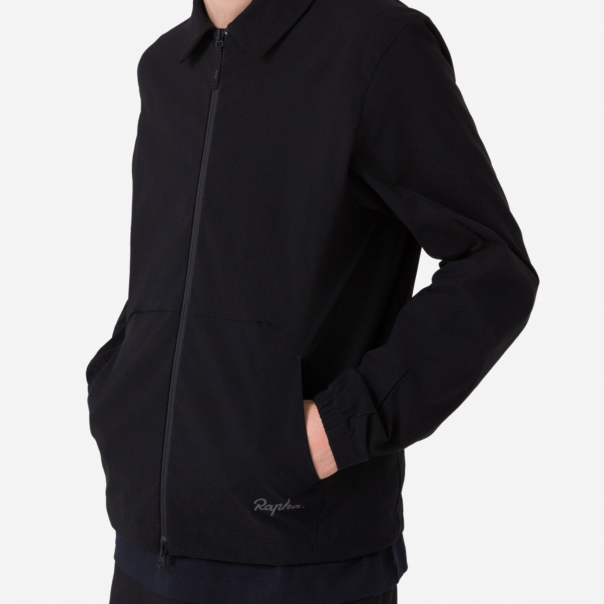 Men's Tech Collar Jacket - Black/Grey