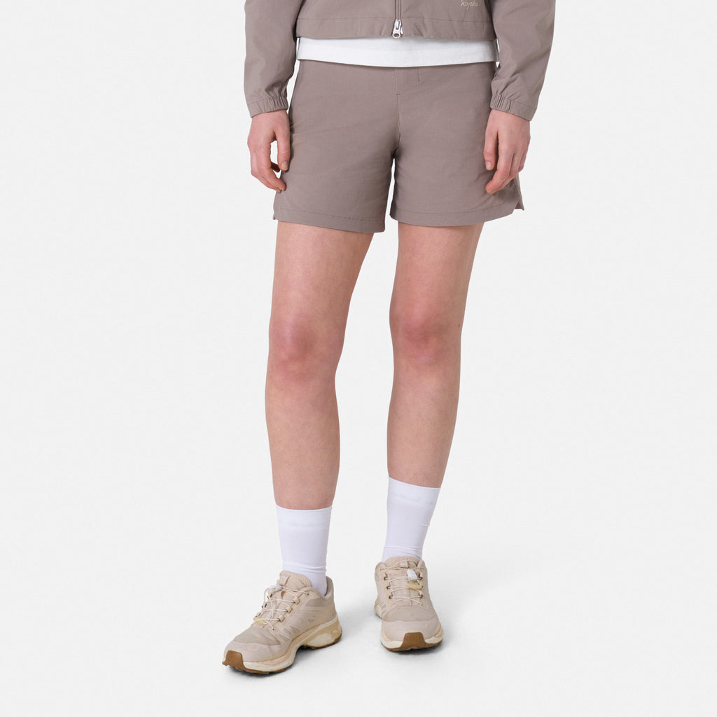 Women's Tech Shorts - Pale Brown
