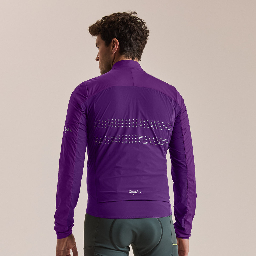 Men's Brevet Lightweight Insulated Jacket - Blackberry/White