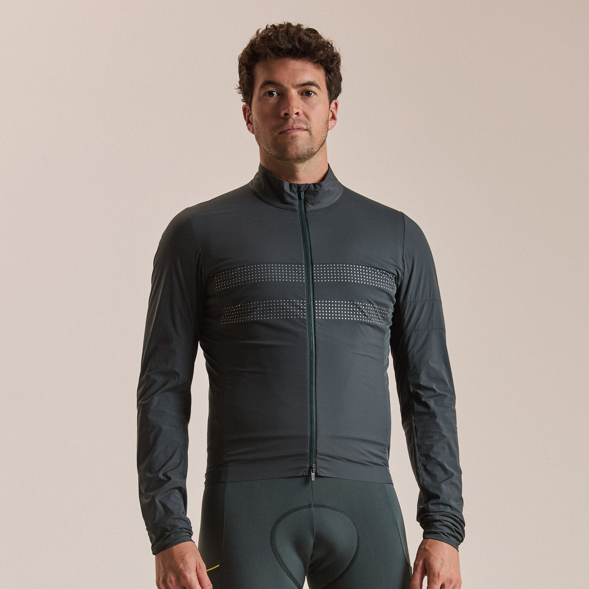 Men's Brevet Lightweight Insulated Jacket - Dark Forest/Silver Reflective