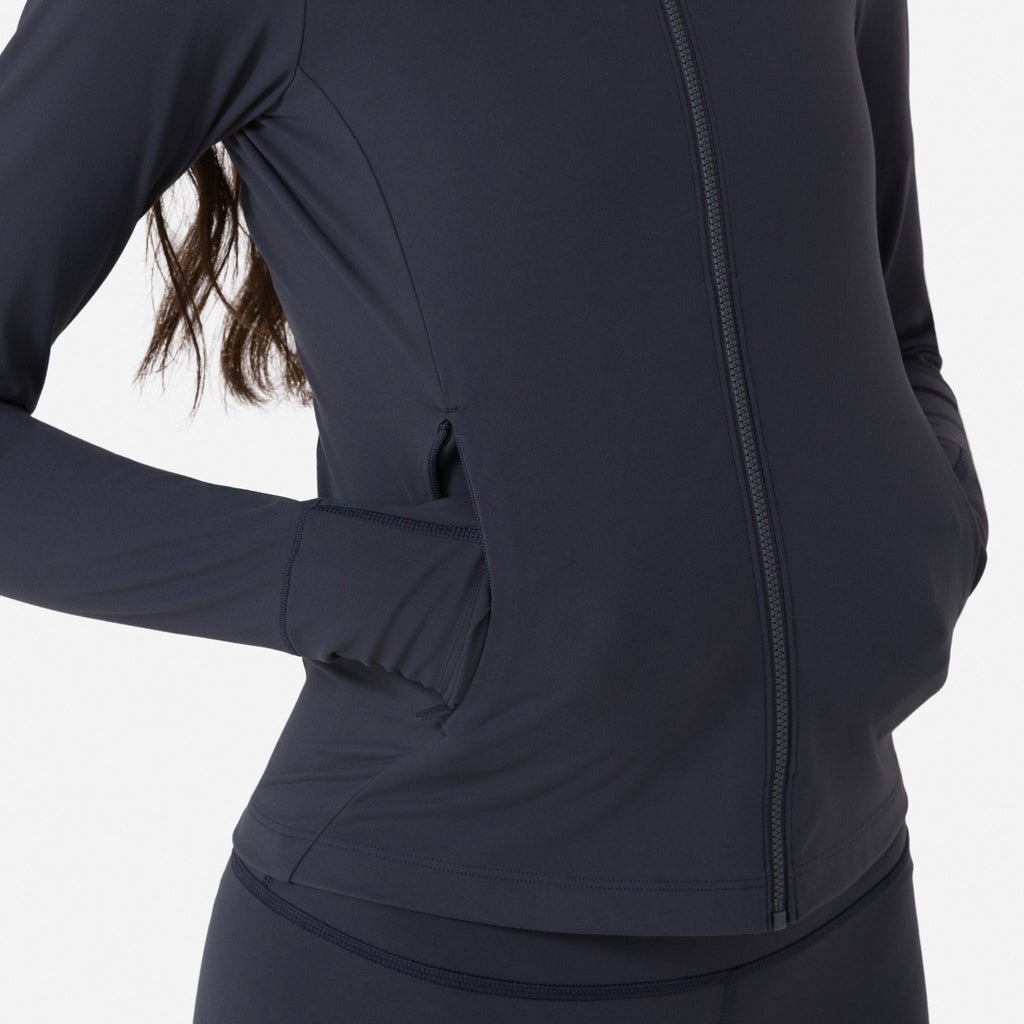 Women's Active Jacket - Dark Grey / Dark Navy