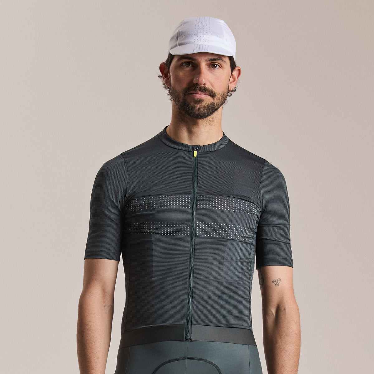 Men's Brevet Lightweight Jersey III - Dark Forest/Silver Reflective