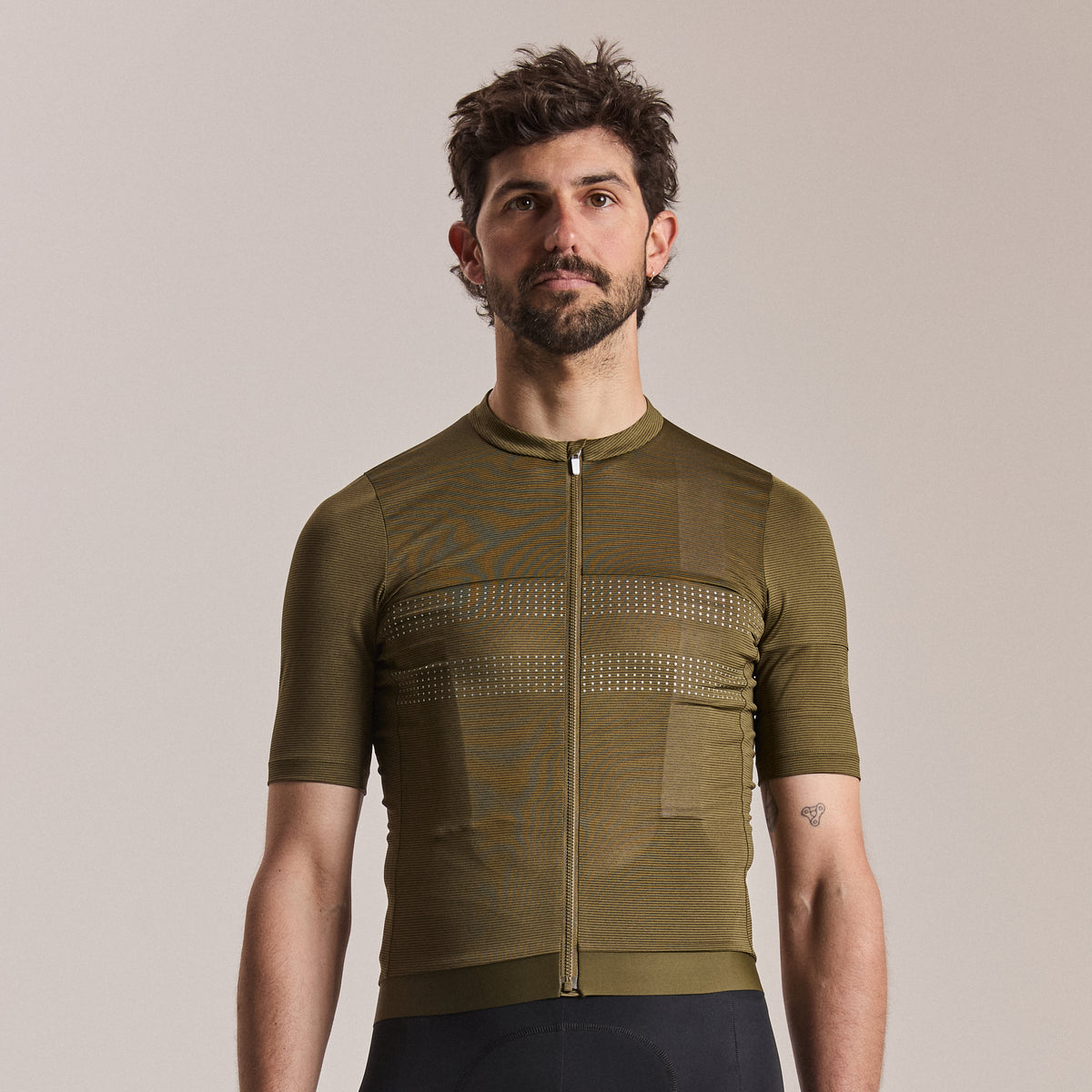Men's Brevet Lightweight Jersey III - Dark Olive/Balsam Green