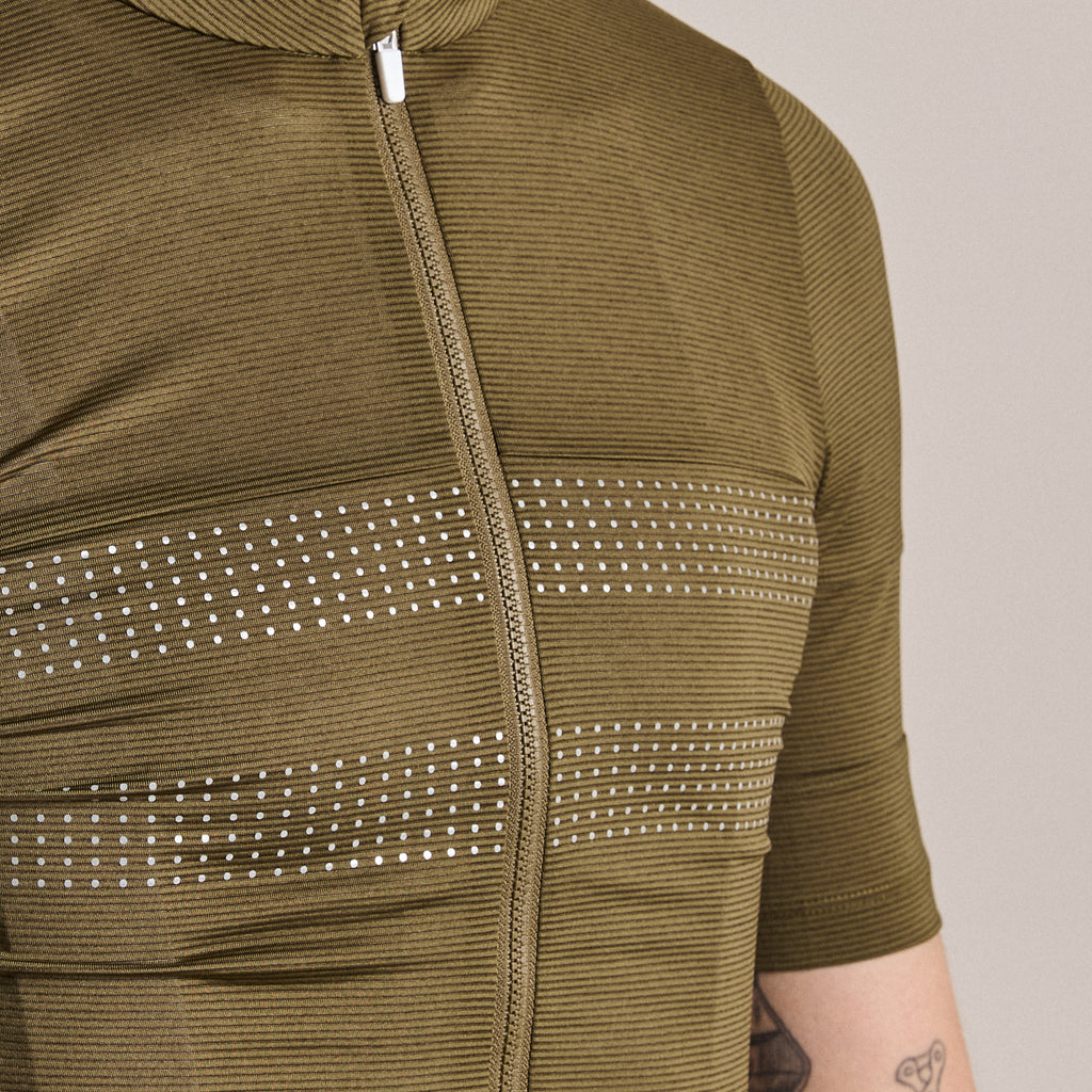 Men's Brevet Lightweight Jersey III - Dark Olive/Balsam Green