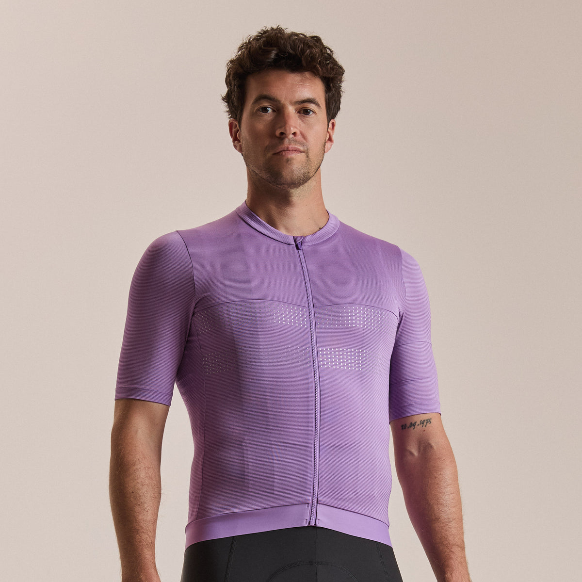 Men's Brevet Lightweight Jersey III - Stone Purple/Silver Reflective