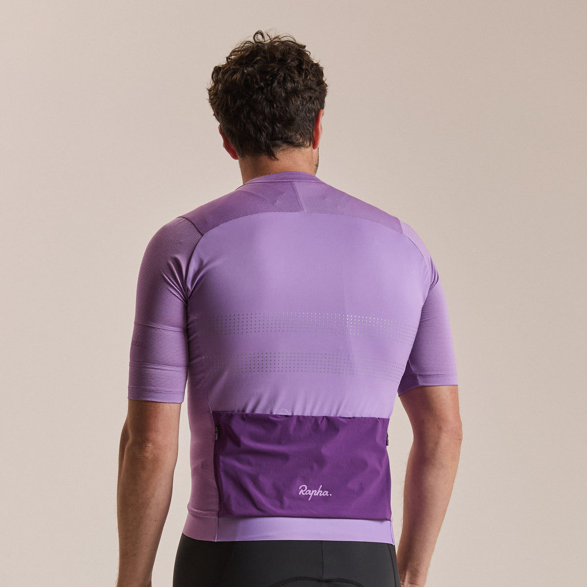 Men's Brevet Lightweight Jersey III - Stone Purple/Silver Reflective