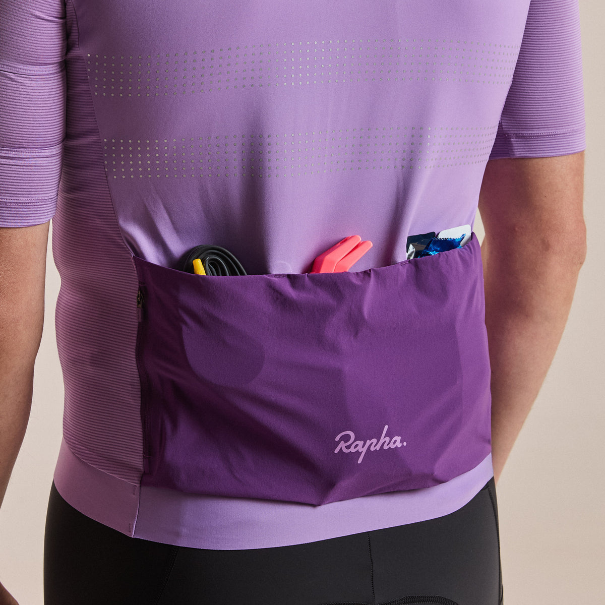 Men's Brevet Lightweight Jersey III - Stone Purple/Silver Reflective