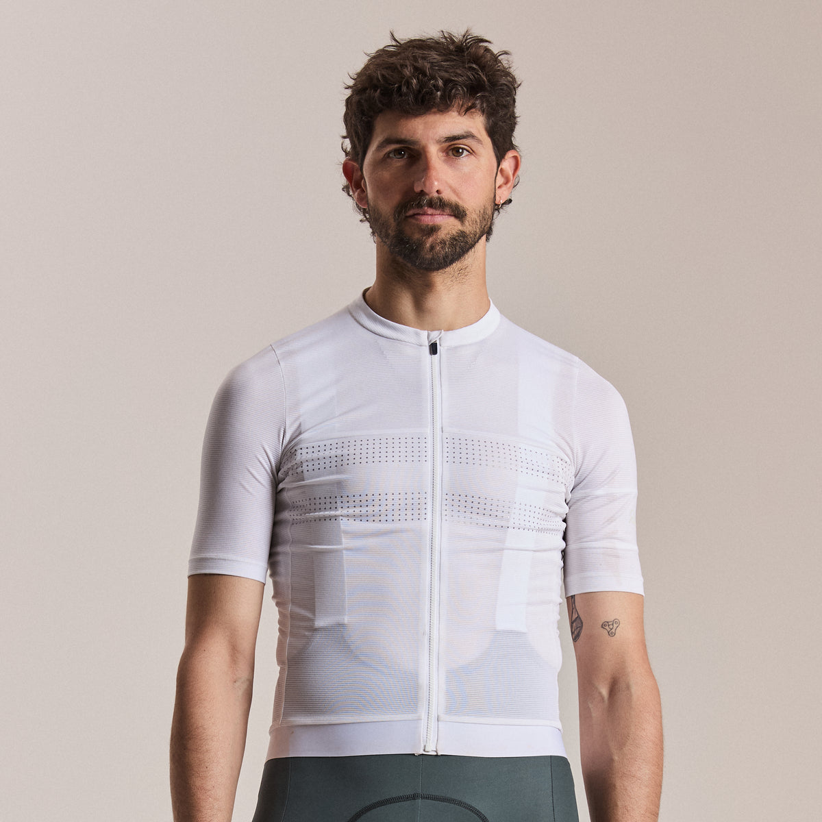 Men's Brevet Lightweight Jersey III - White/Silver
