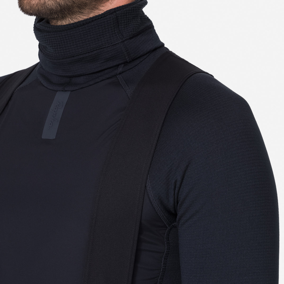 Men's Insulated Windblock Base Layer - Black / Black