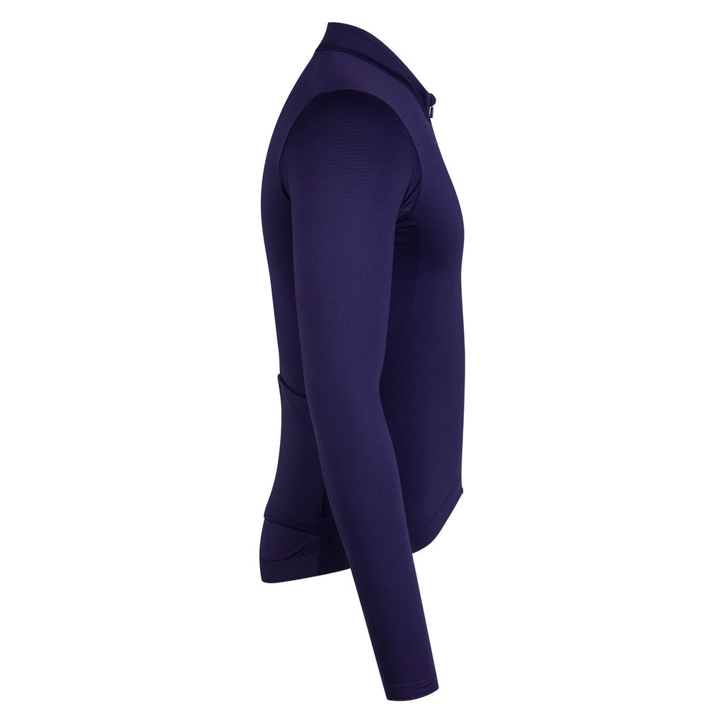 Men's Pro Team Long Sleeve Midweight Jersey - Navy Purple/White