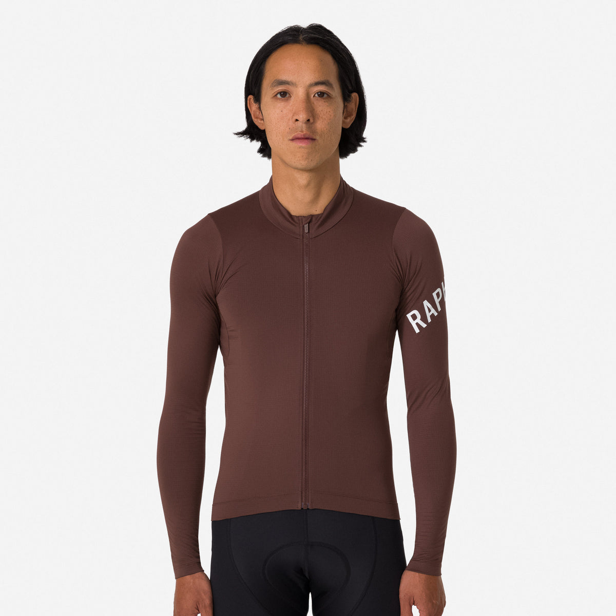 Men's Pro Team Long Sleeve Midweight Jersey - Walnut Brown/White