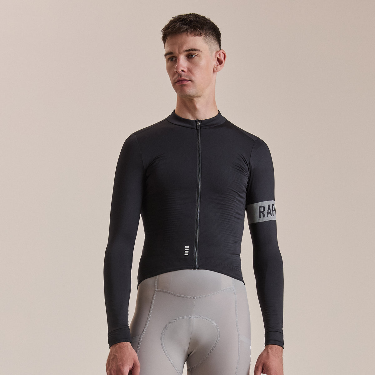Men's Pro Team Long Sleeve Midweight Jersey II - Black/White