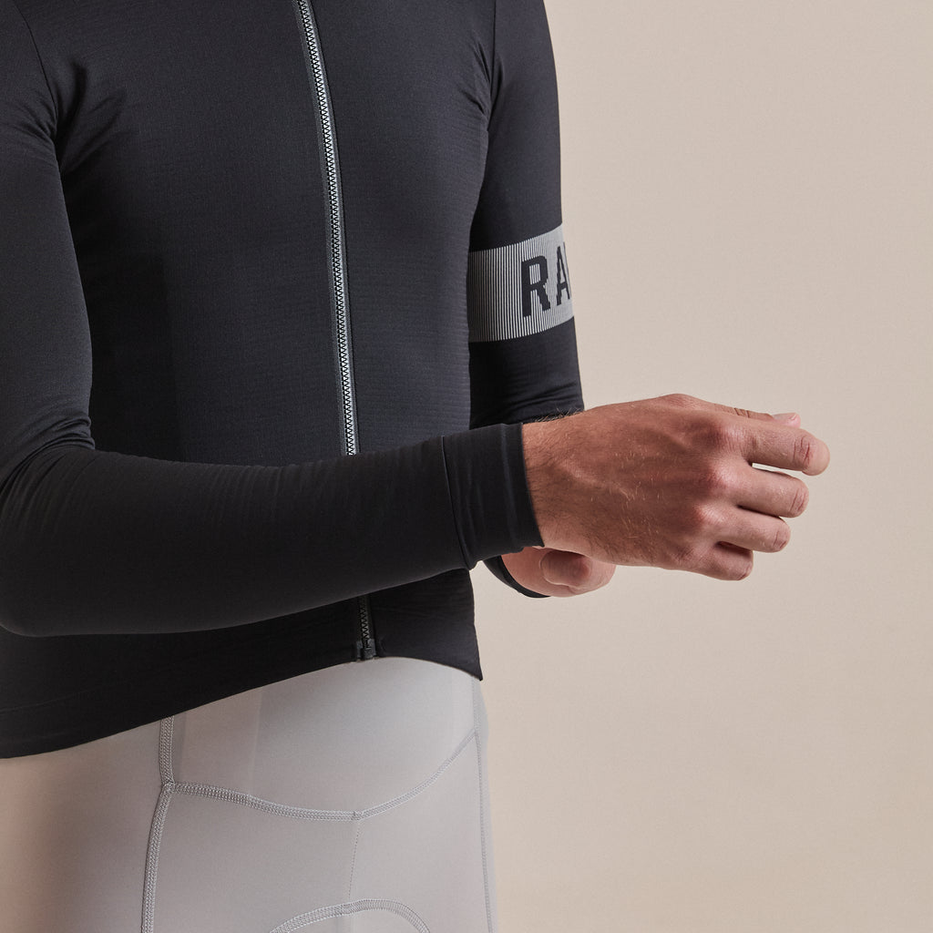 Men's Pro Team Long Sleeve Midweight Jersey II - Black/White