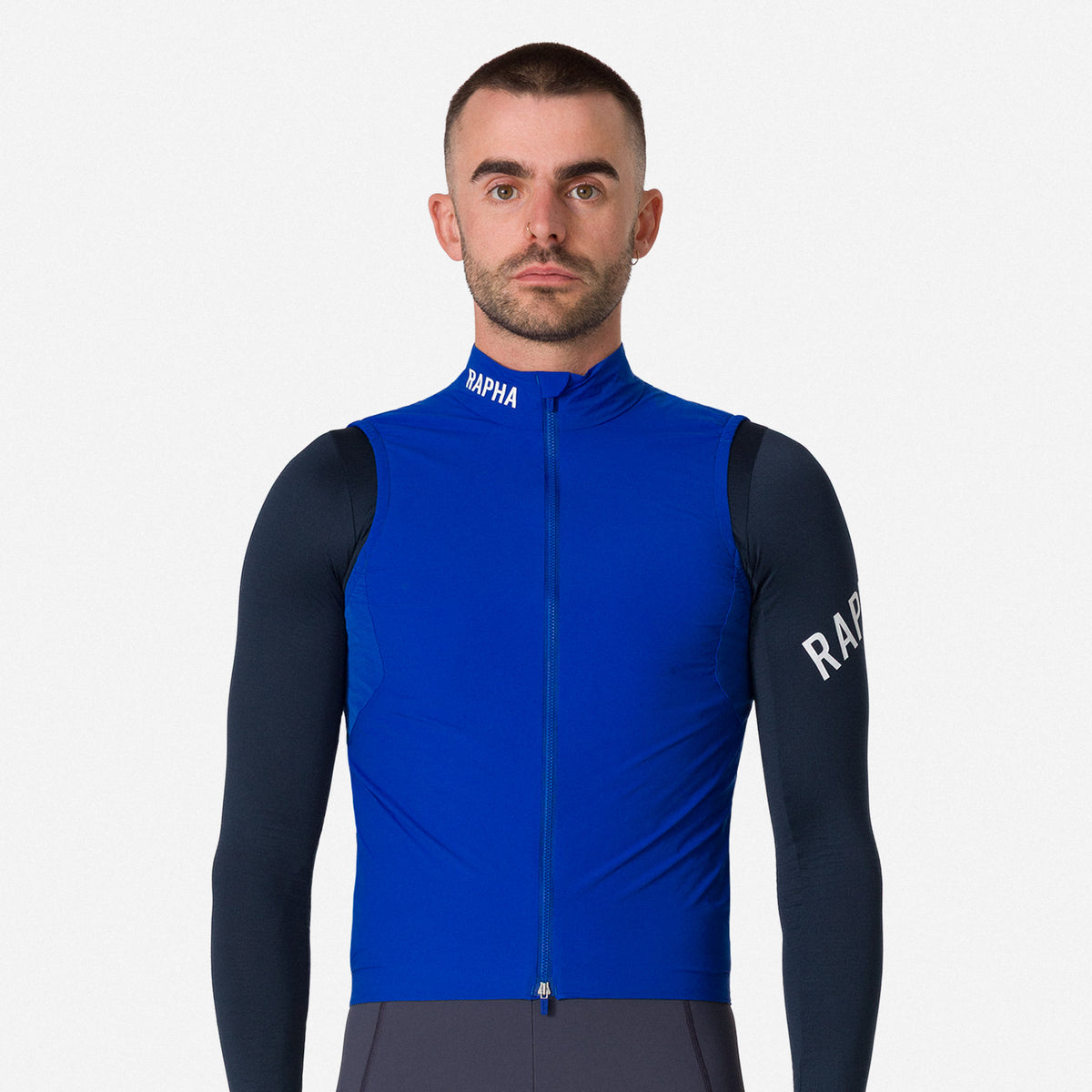 Men's Pro Team Insulated Gilet - Blue/White