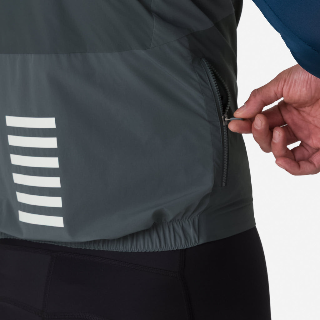 Men's Pro Team Insulated Gilet - Onyx/White