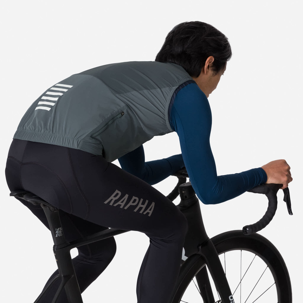 Men's Pro Team Insulated Gilet - Onyx/White