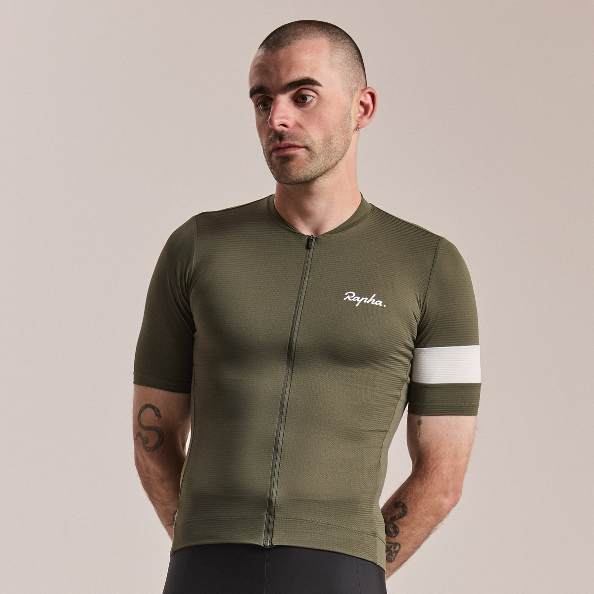 Men's Core Lightweight Jersey - Dark Green/White