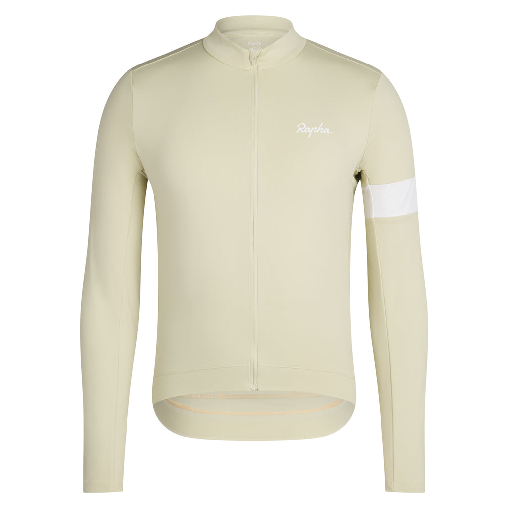 Men's Core Long Sleeve Thermal Jersey - Hay/White