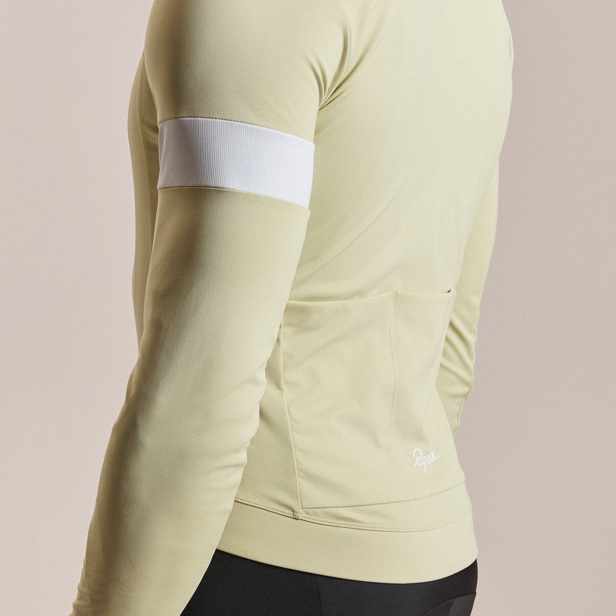 Men's Core Long Sleeve Thermal Jersey - Hay/White